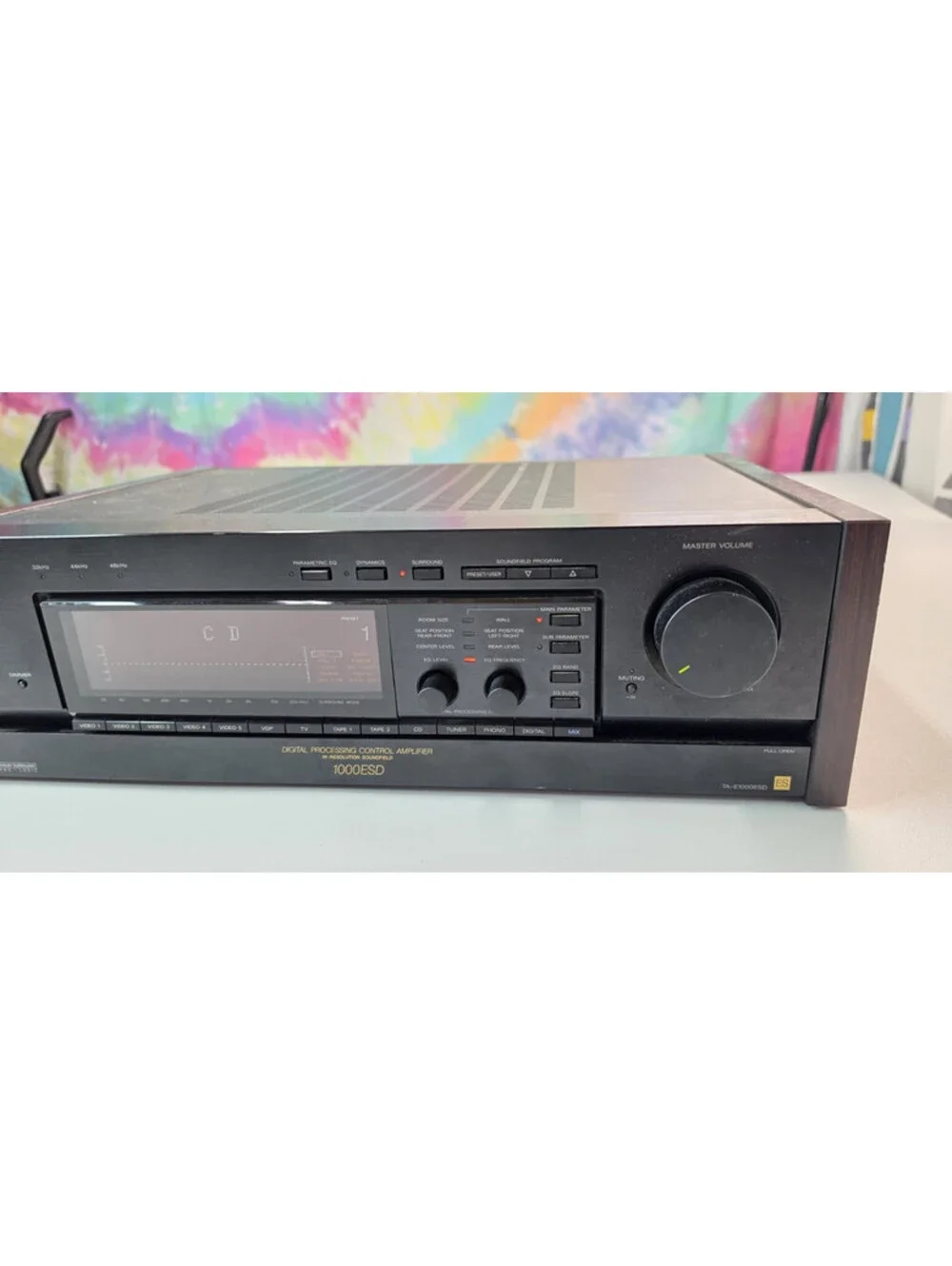 SONY TA-E1000ESD Vintage AV Processing Control Amplifier AC100V 50Hz/60Hz Black